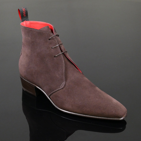 Bailey 'Blow up' - Bear Brown Suede High chukka Boot