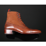Bailey ‘Donovan’ - Cognac Falcon Leather & Cognac Suede Balmoral Boot