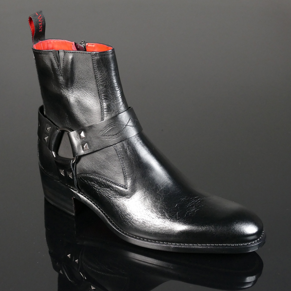 Bootsy 'Bluegrass' Stud Harness Zip boot