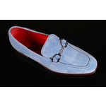 The 'Club Montepulciano' - Winter Sky Blue Handcuff Loafer