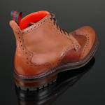 Hannibal 3101 - Classic Brogue Derby Boot with Rubber Sole