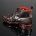 Hannibal Rising - Classic Brogue Derby Boot with Rubber Sole
