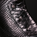 Lugosi ‘Gargoyle’ - Black Python Spat Boot