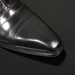 Moon 'Melrose' - Black polish Toe cap Oxford