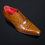 Moon 'Melrose' - Tiziano Tan calf toe cap Oxford