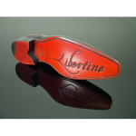 Moon 'Merlin' - Black polished leather lace up Gibson