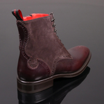 Page ‘Beast’ - Tiziano Espresso Brown Leather & Suede Lace-Up Boot