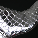 Sylvian J984 'Feline' - Mirror Crocodile Effect Vegan Leather Boot